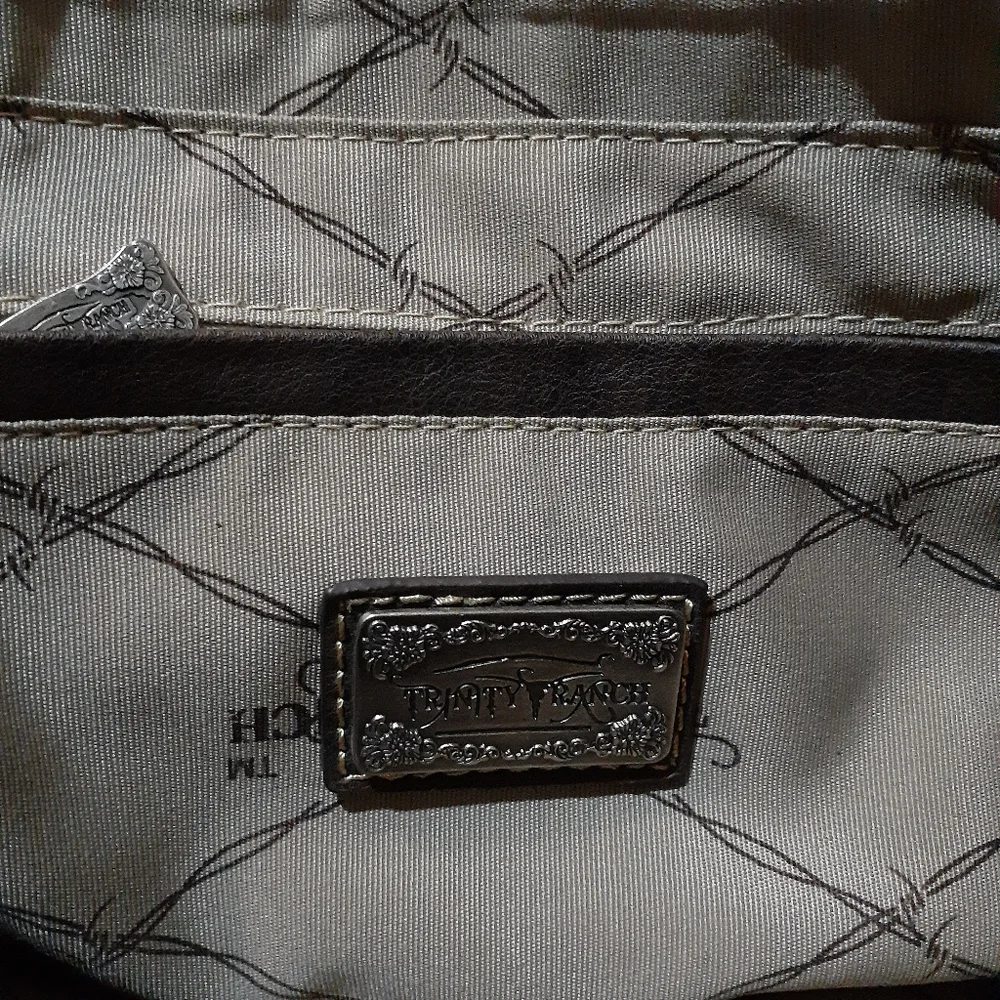 Trinity Ranch Embellished Hair on Hide Shoulder Bag - Picture 7 of 9